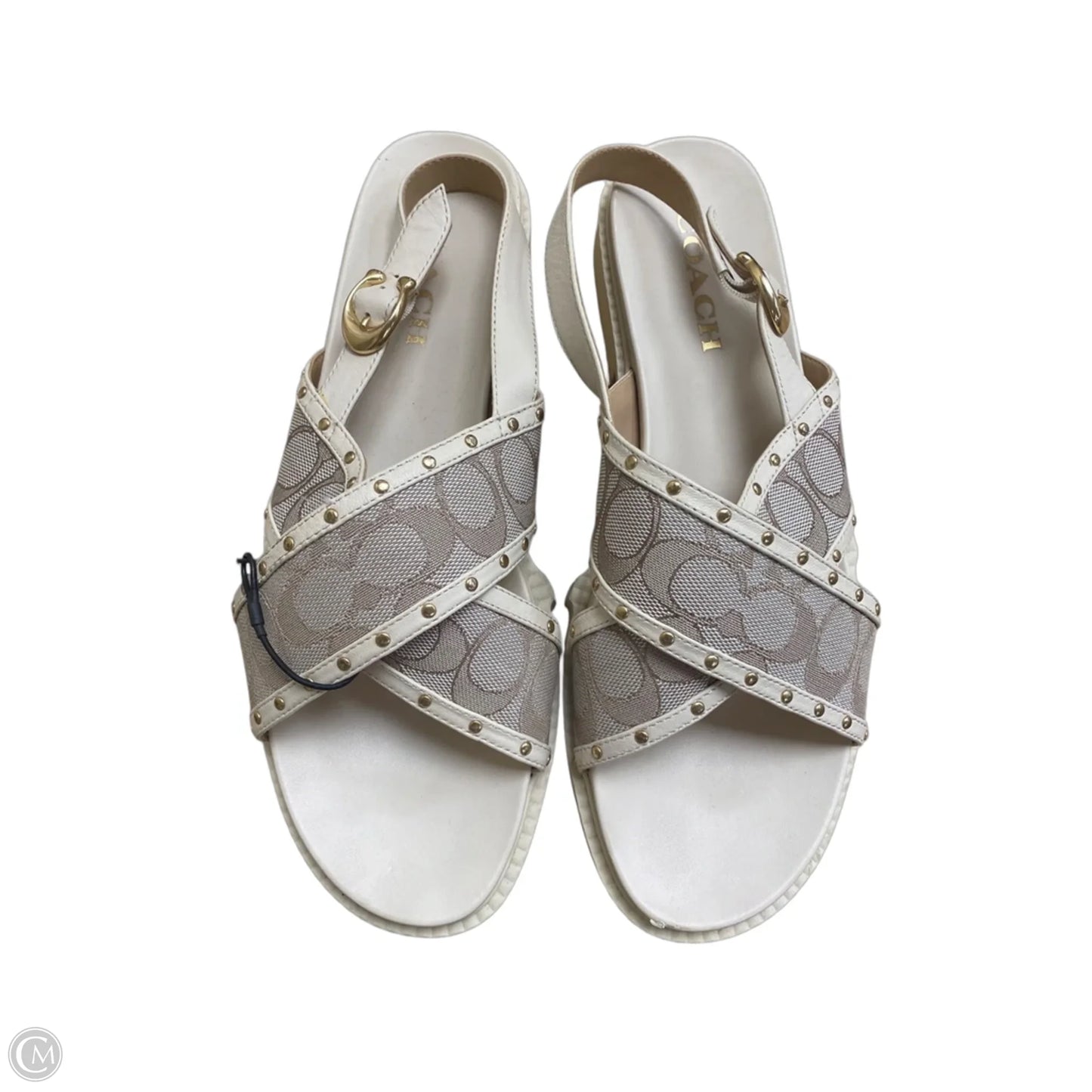 Shoes Designer By Coach In Cream, Size: 9.5