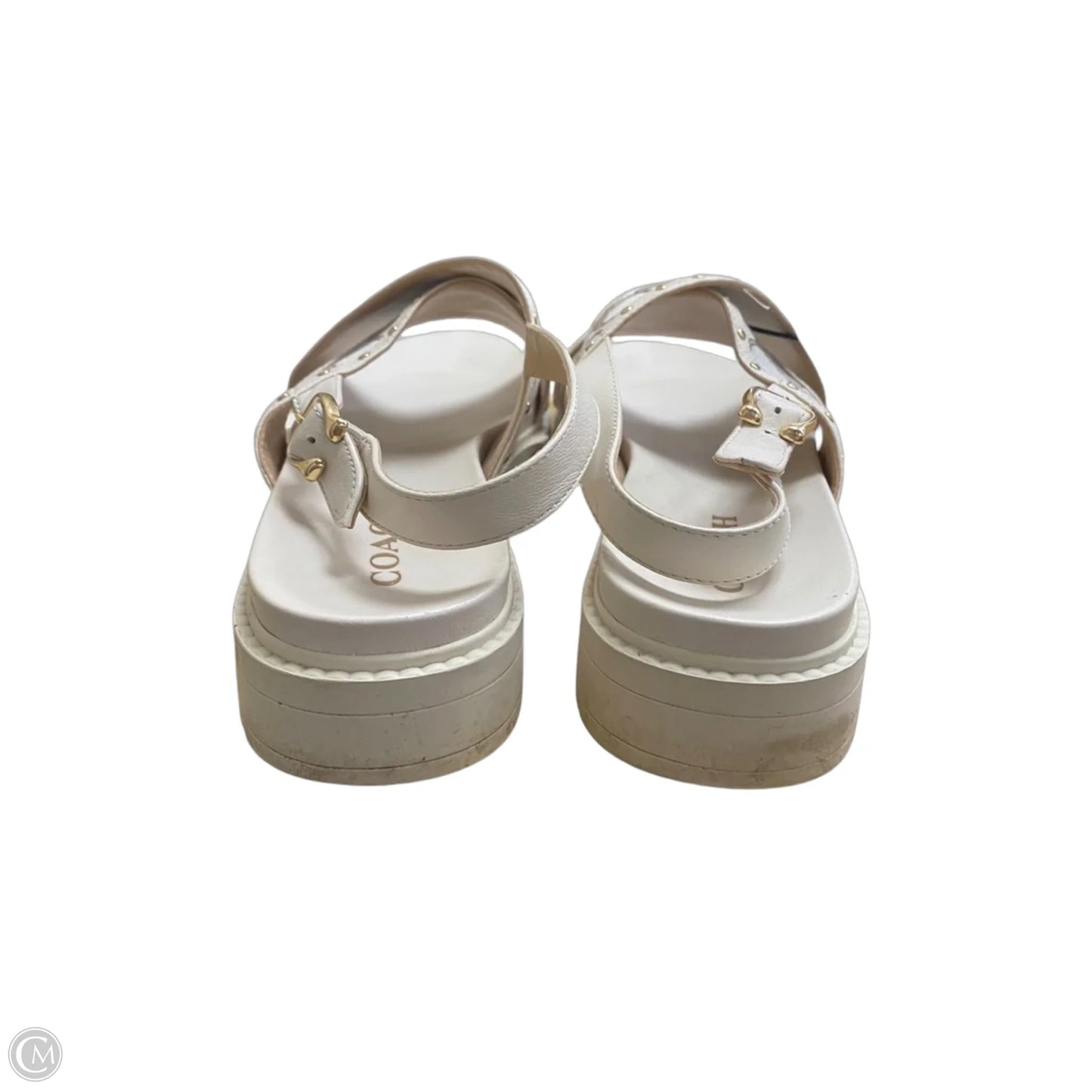 Shoes Designer By Coach In Cream, Size: 9.5