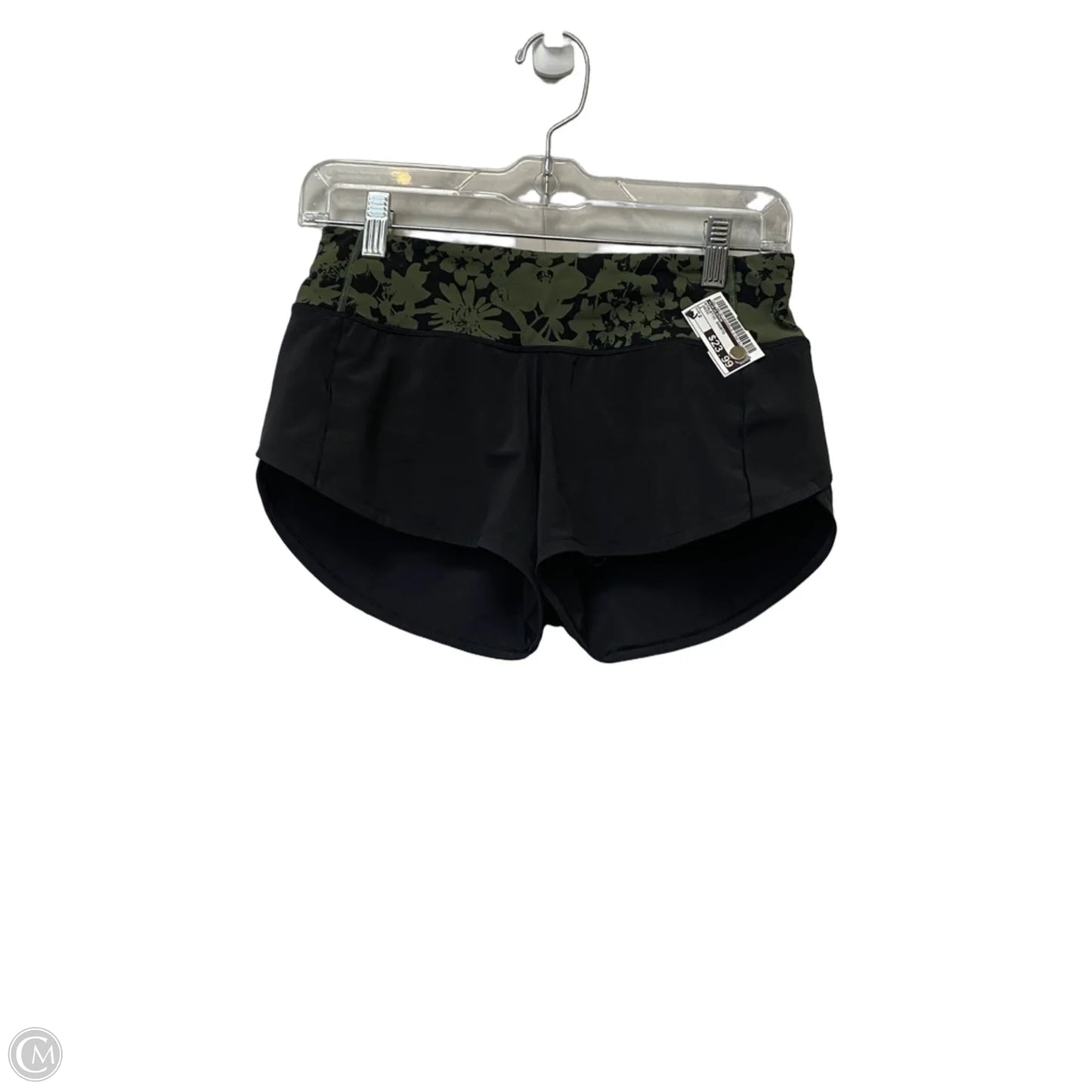 Athletic Shorts By Lululemon In Green, Size: 2