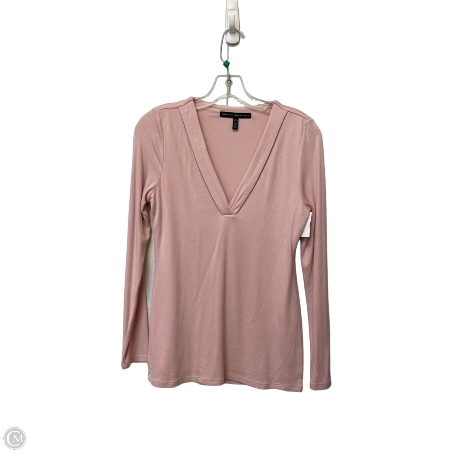 Top Long Sleeve By White House Black Market In Pink, Size: Xxs