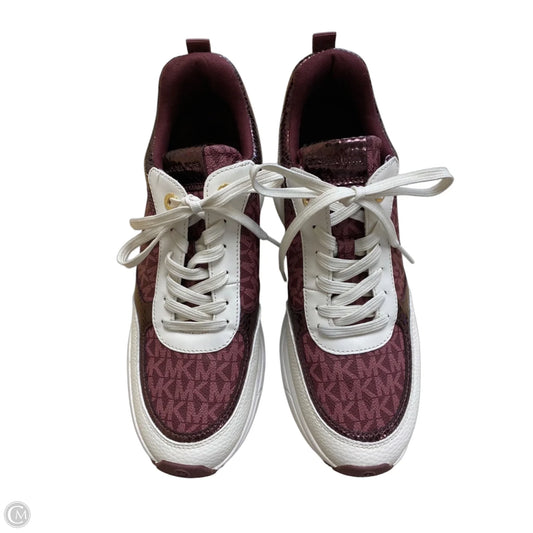 Shoes Sneakers By Michael By Michael Kors In Maroon, Size: 10