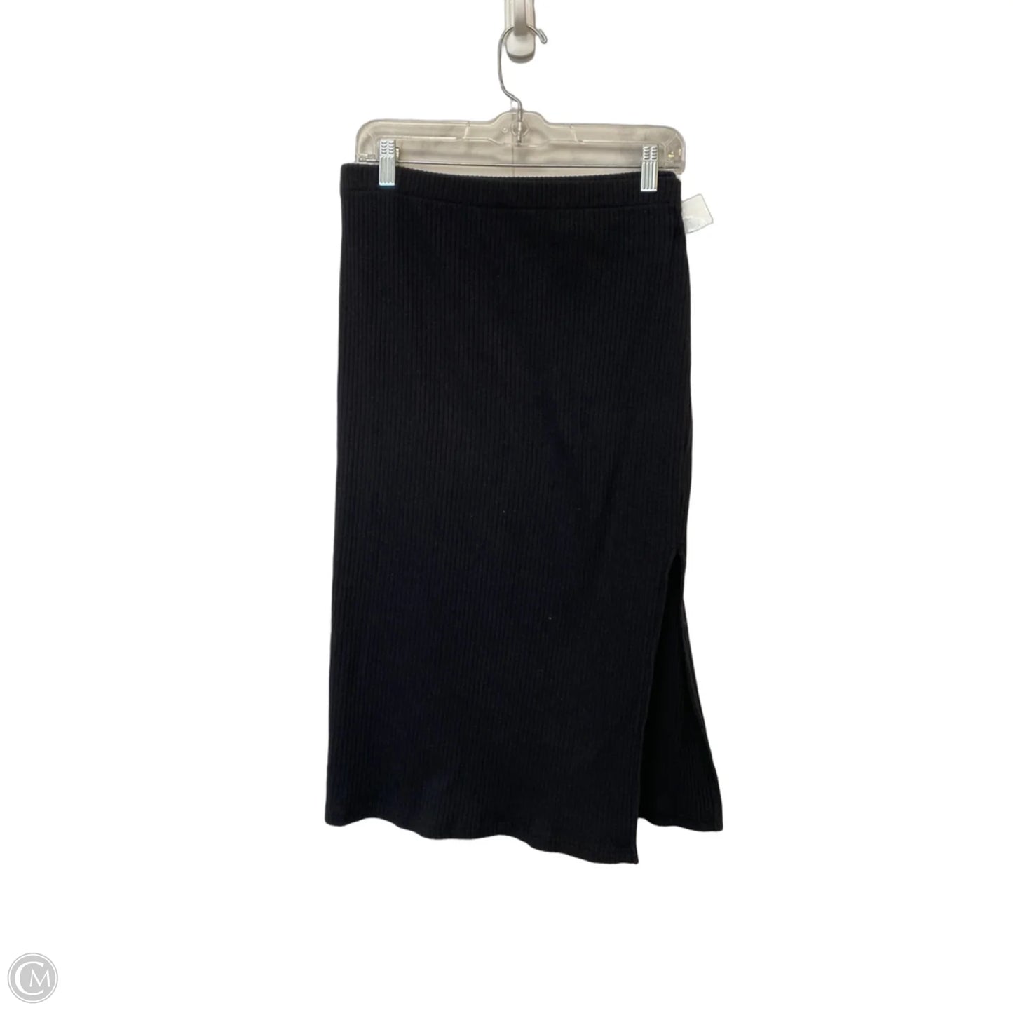 Skirt Midi By Time And Tru In Black, Size: L