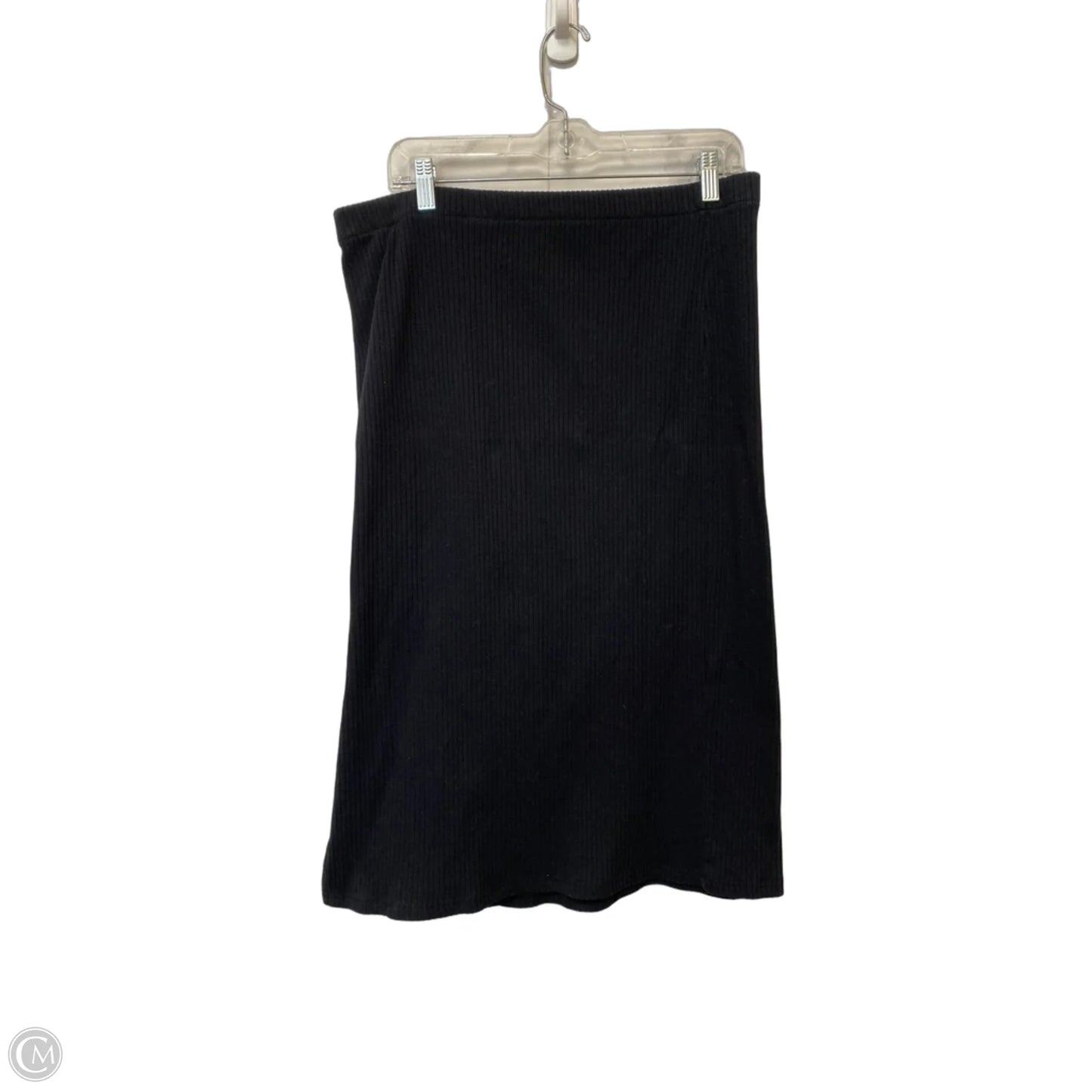 Skirt Midi By Time And Tru In Black, Size: L