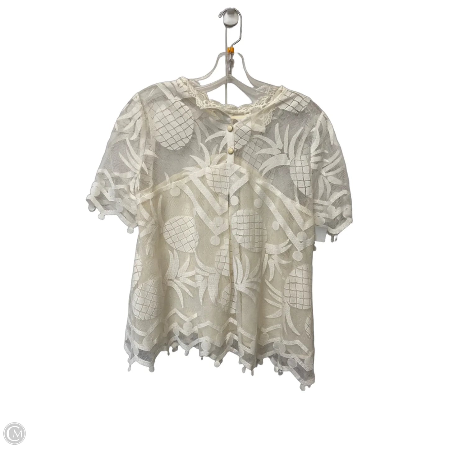 Top Short Sleeve By Hd In Paris In White, Size: 10p