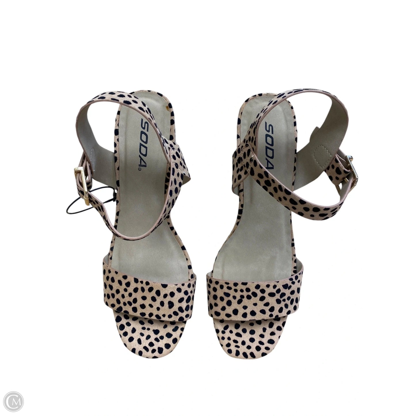 Shoes Heels Wedge By Soda In Animal Print, Size: 9