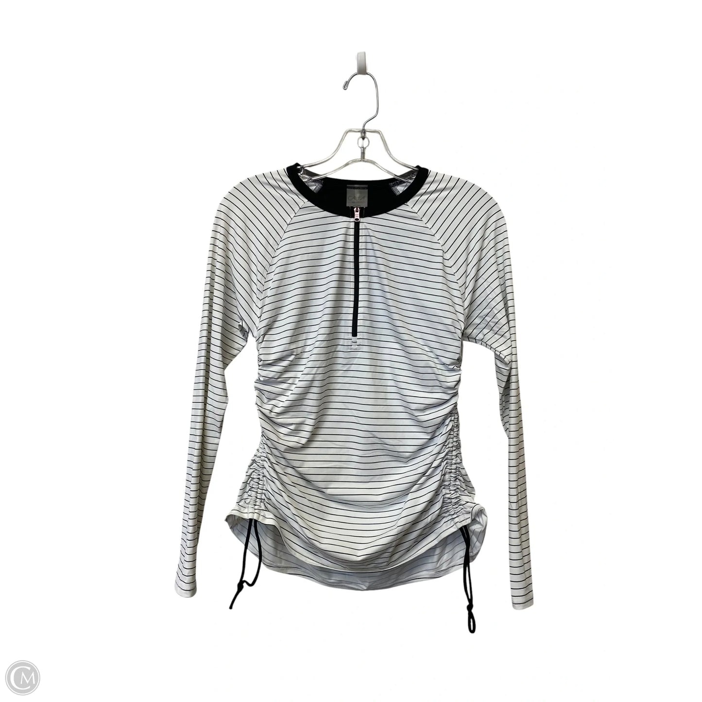 Athletic Top Long Sleeve Crewneck By Calia In Striped Pattern, Size: M