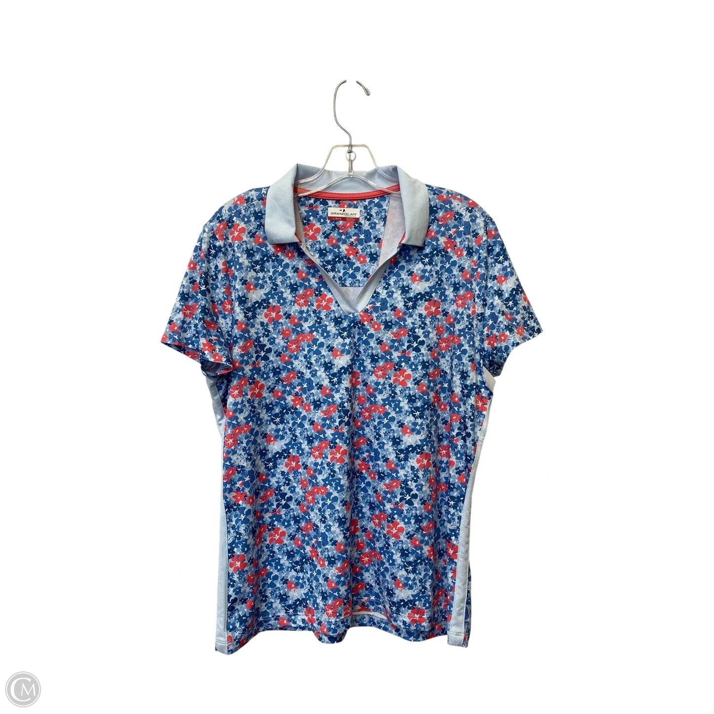 Athletic Top Short Sleeve By Clothes Mentor In Floral Print, Size: L