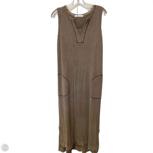 Dress Casual Maxi By Rae Mode In Brown, Size: L