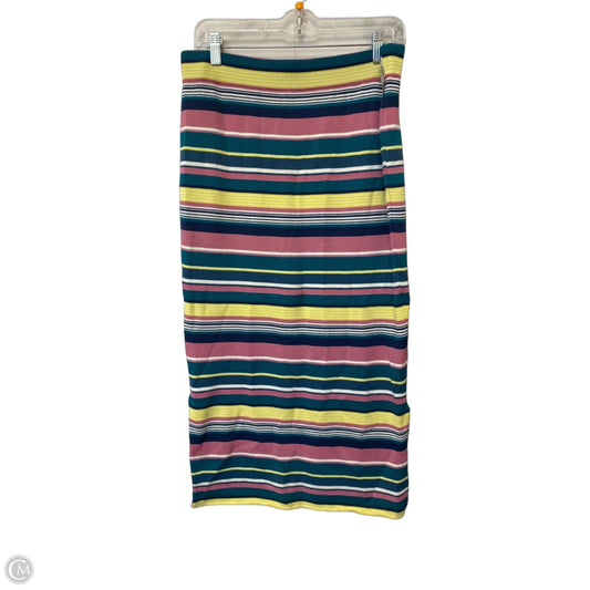 Skirt Maxi By Maeve In Striped Pattern, Size: Xl
