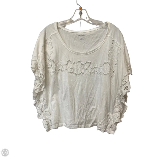 Top Short Sleeve By Pilcro In White, Size: Xl