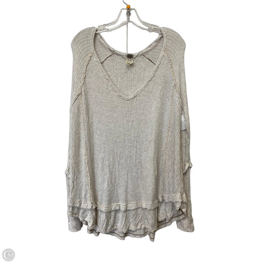 Top Long Sleeve Basic By We The Free In Grey, Size: L