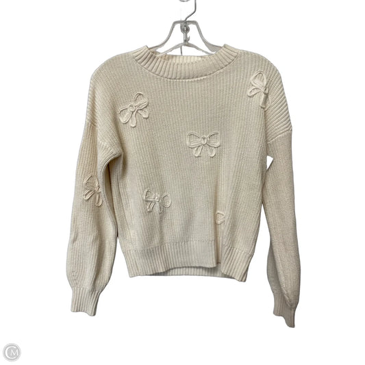 Sweater By Laura Ashley In Cream, Size: Xs