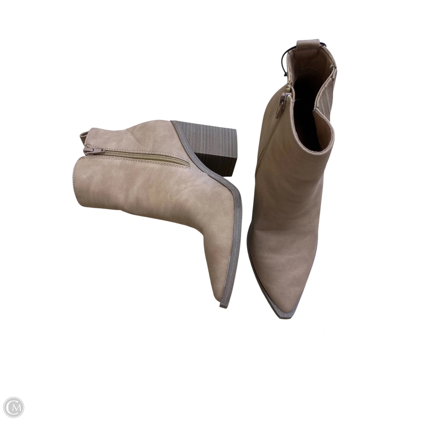 Boots Ankle Heels By Universal Thread In Tan, Size: 7