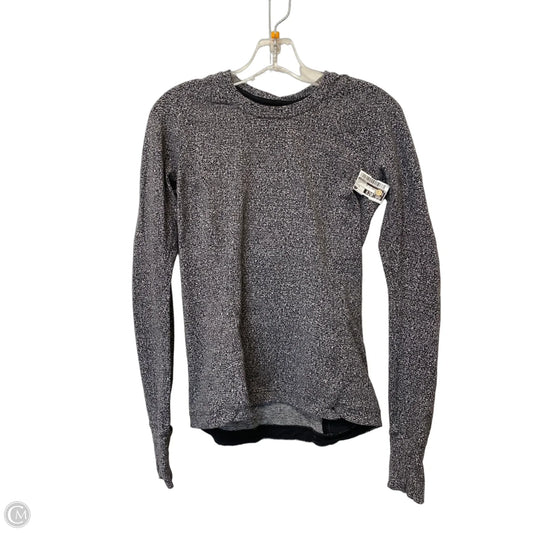 Athletic Top Long Sleeve Crewneck By Lululemon In Grey, Size: M