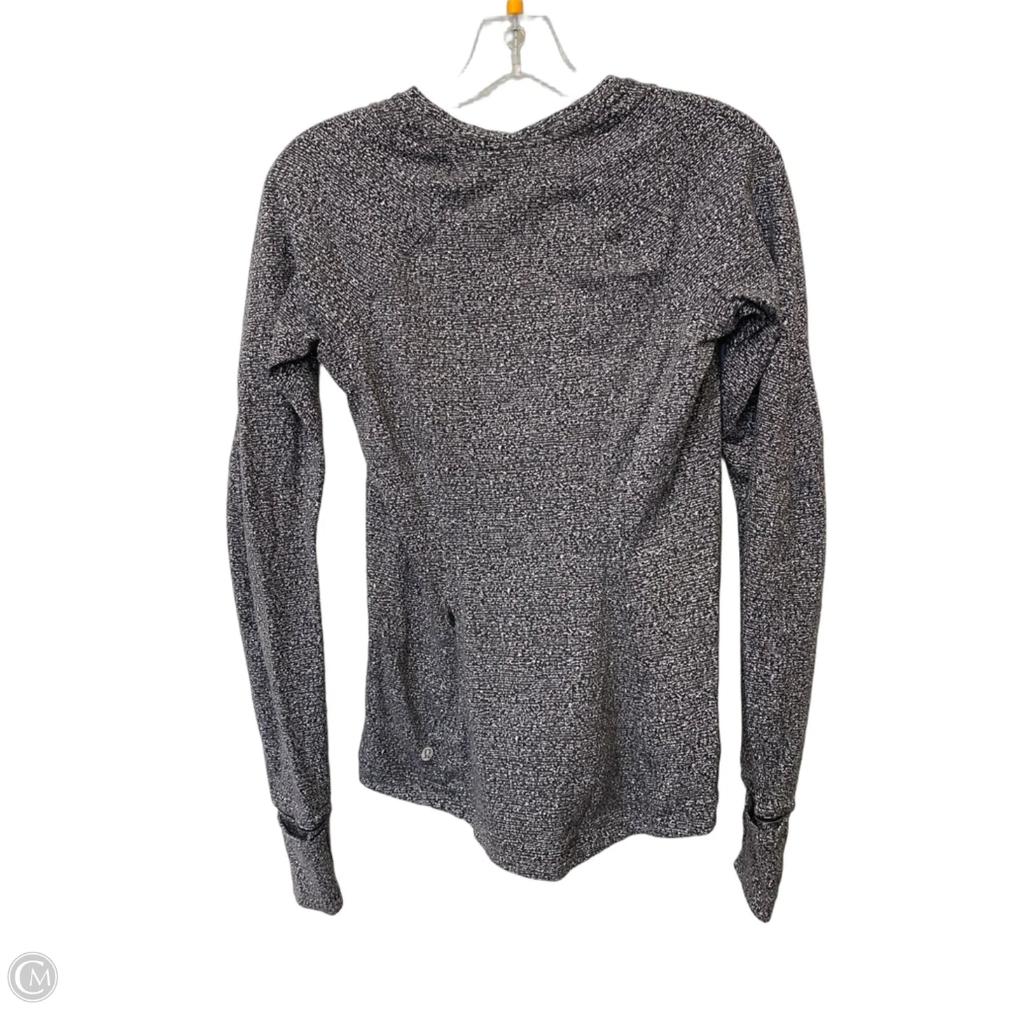 Athletic Top Long Sleeve Crewneck By Lululemon In Grey, Size: M