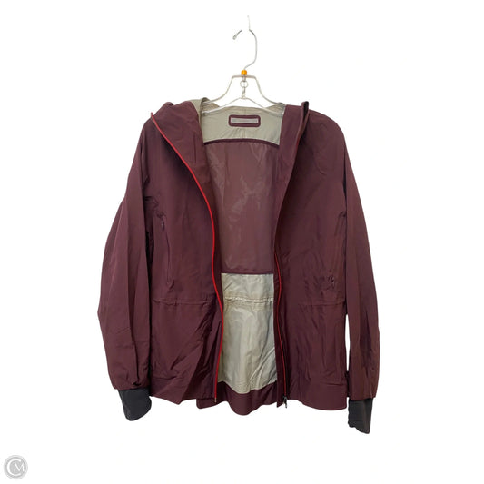 Jacket Windbreaker By Lululemon In Maroon, Size: 6