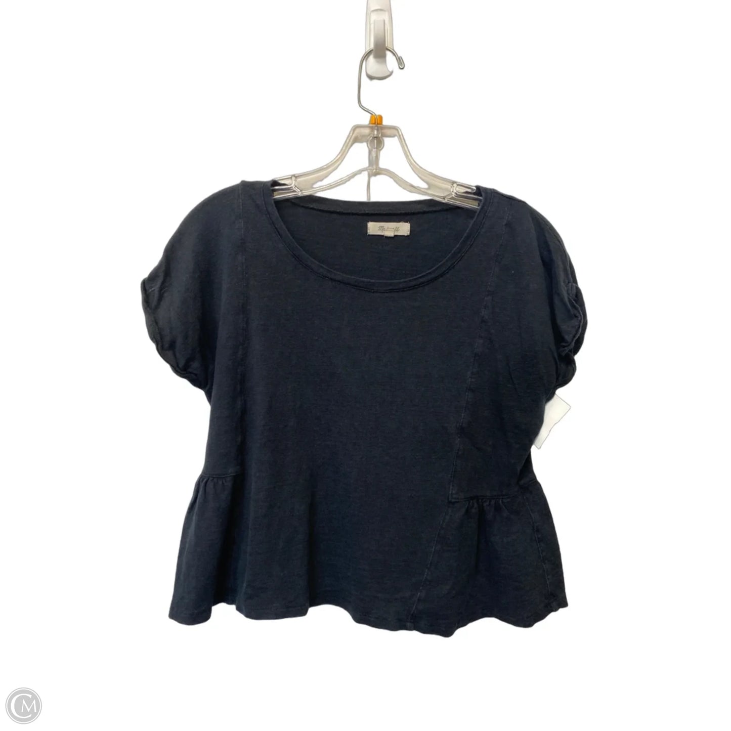 Top Short Sleeve Basic By Madewell In Black, Size: S