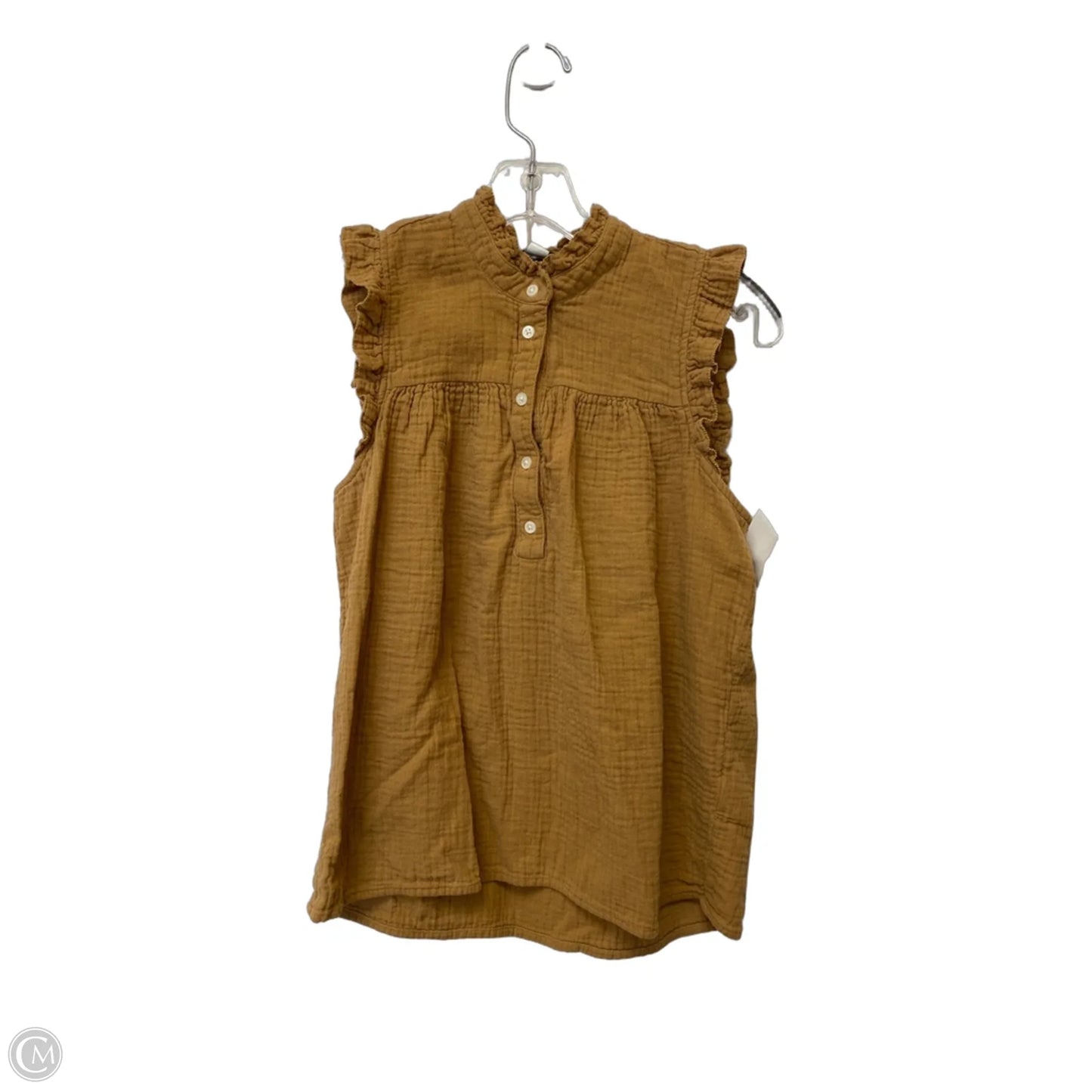 Top Sleeveless By J. Crew In Tan, Size: S