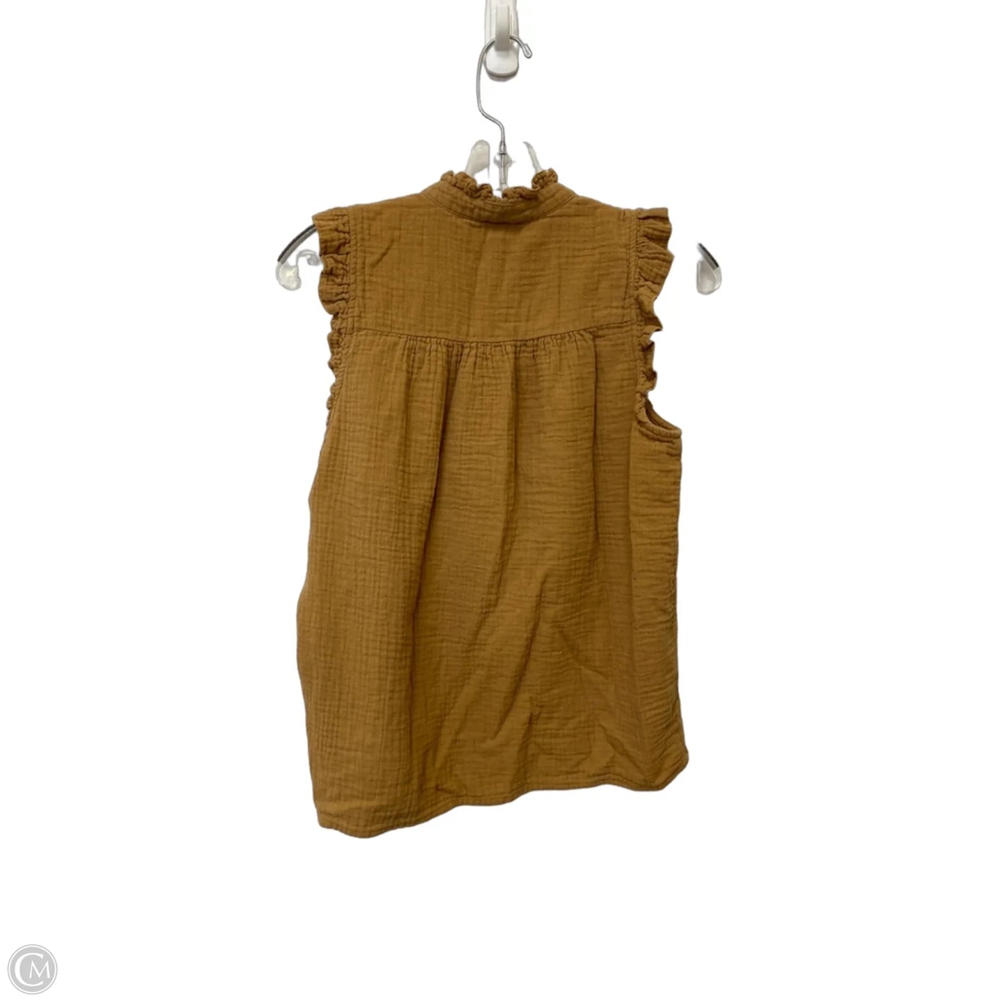 Top Sleeveless By J. Crew In Tan, Size: S
