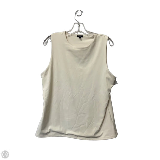Top Sleeveless Basic By Express In Cream, Size: Xl