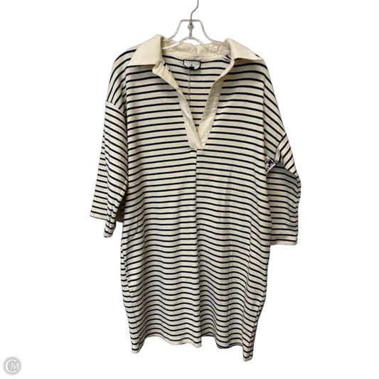 Dress Casual Midi By Tuckernuck In Striped Pattern, Size: L