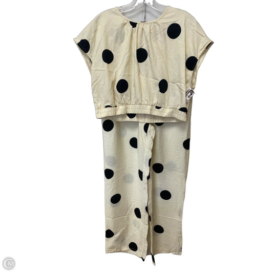 Pants Set 2pc By Future Collective In Polkadot Pattern, Size: M