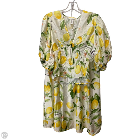 Skirt Set 2pc By H&m In Yellow, Size: S