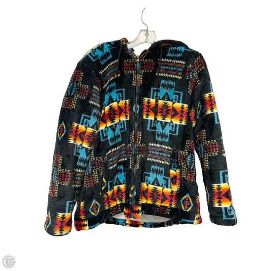 Jacket Faux Fur & Sherpa By Clothes Mentor In Multi-colored, Size: L