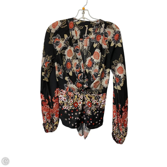 Top Long Sleeve By Free People In Black, Size: S