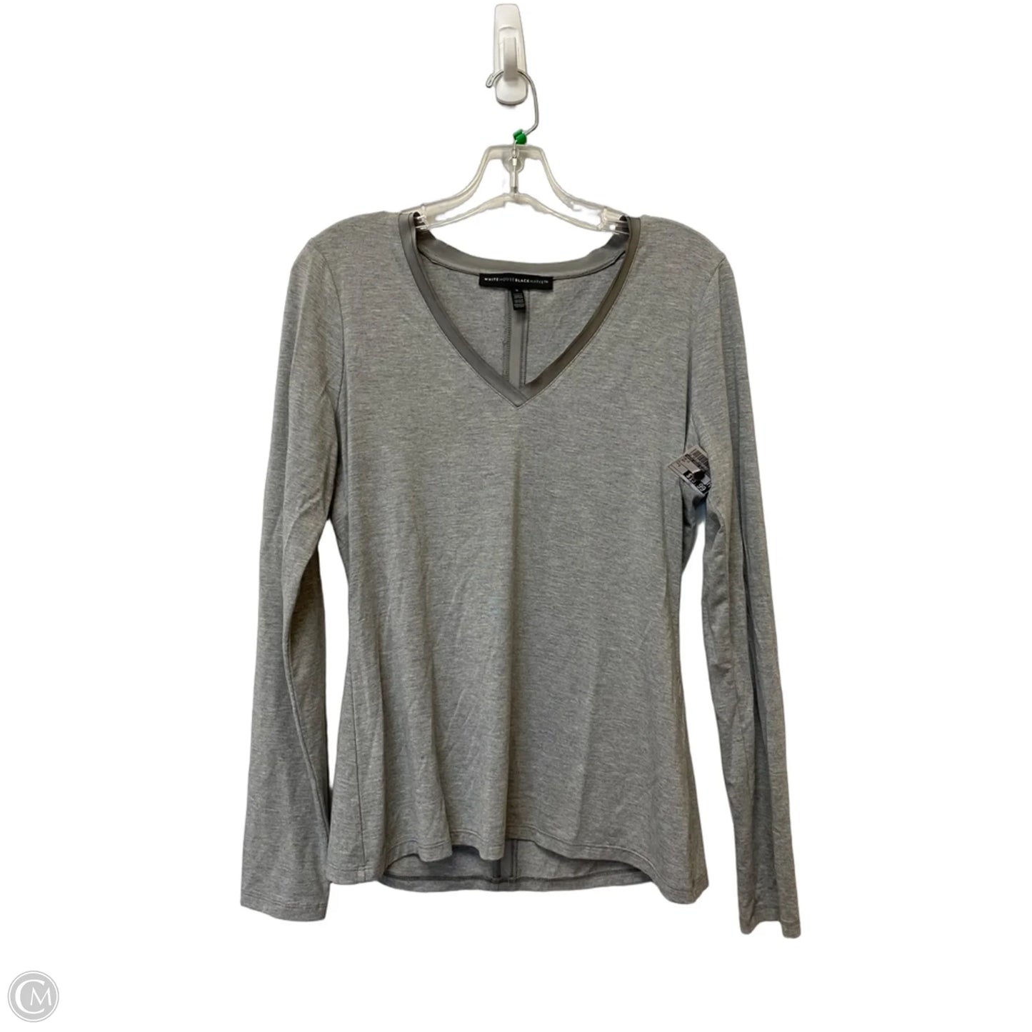 Top Long Sleeve By White House Black Market In Grey, Size: S