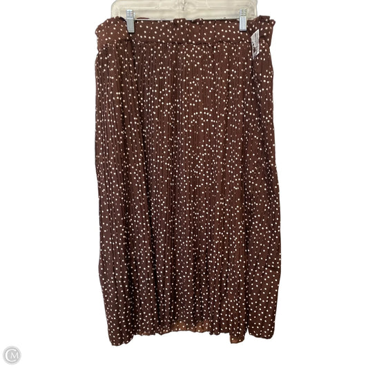 Skirt Maxi By Clothes Mentor In Polkadot Pattern, Size: 2x