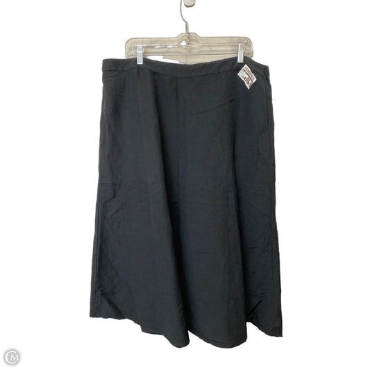 Skirt Maxi By J. Jill In Black, Size: Xl