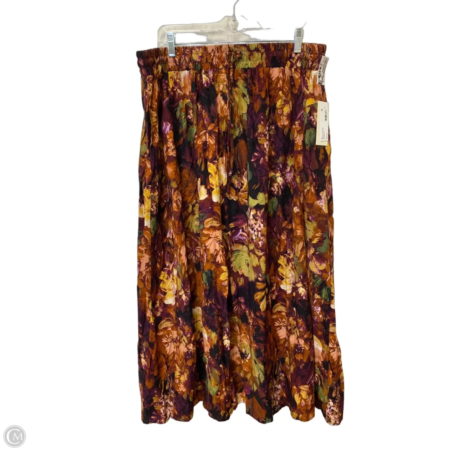 Skirt Maxi By Clothes Mentor In Floral Print, Size: Xl