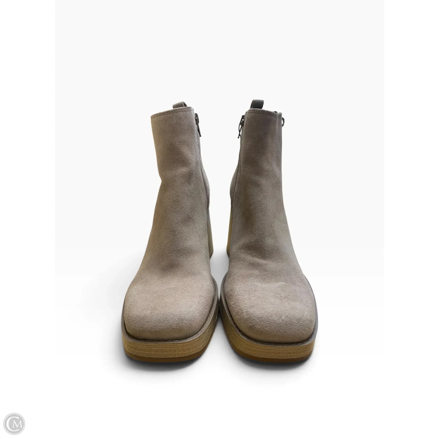 Boots Ankle Heels By Copper Key In Tan, Size: 9.5