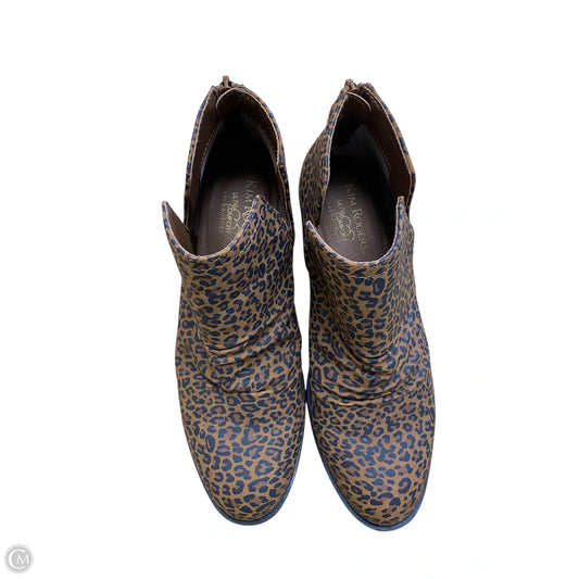Boots Ankle Heels By Kim Rogers In Animal Print, Size: 8.5