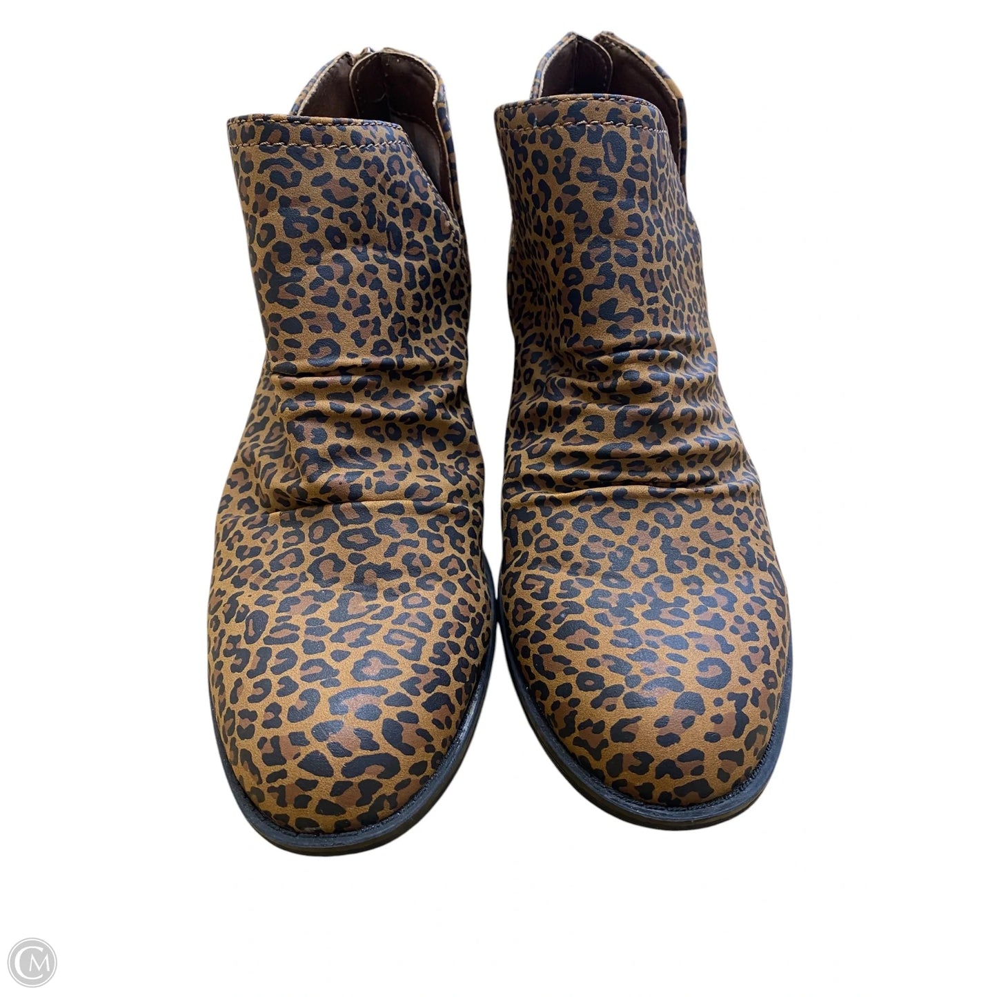 Boots Ankle Heels By Kim Rogers In Animal Print, Size: 8.5
