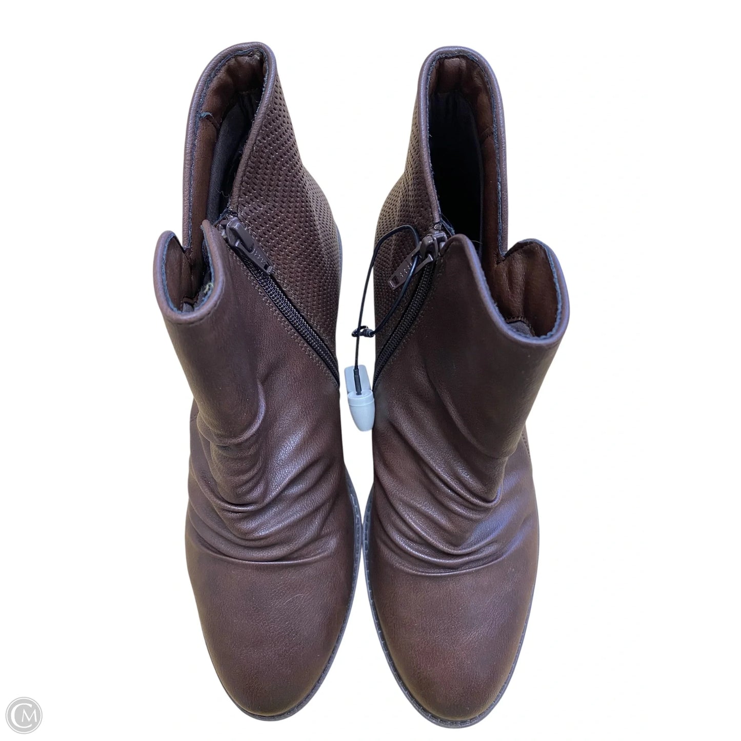 Boots Ankle Heels By Bare Traps In Brown, Size: 9