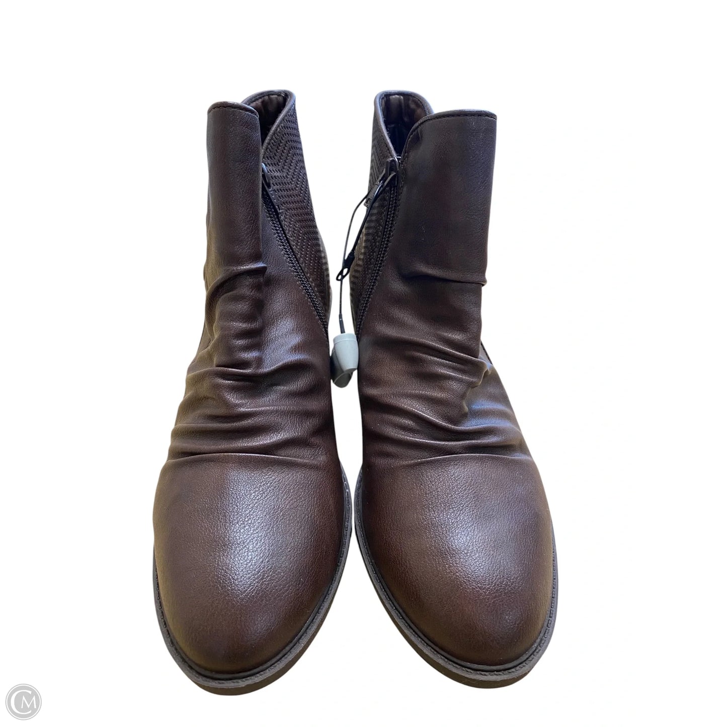 Boots Ankle Heels By Bare Traps In Brown, Size: 9