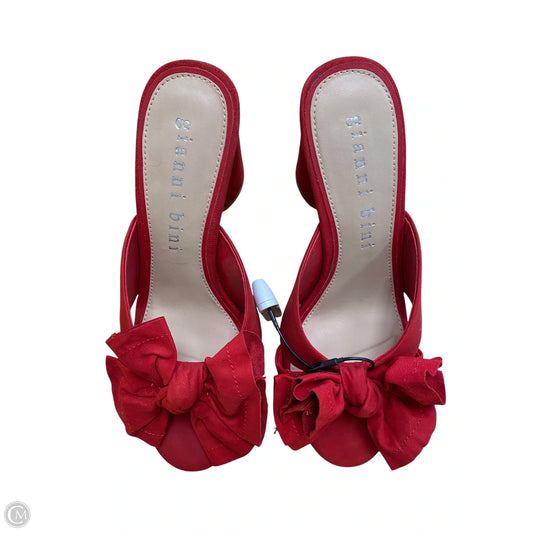 Shoes Heels Block By Gianni Bini In Red, Size: 9