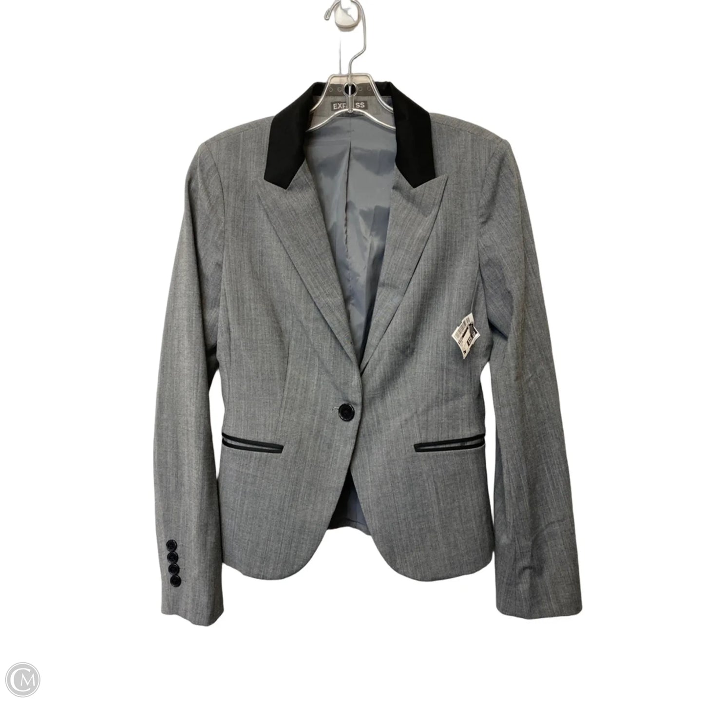 Blazer By Express In Grey, Size: 4