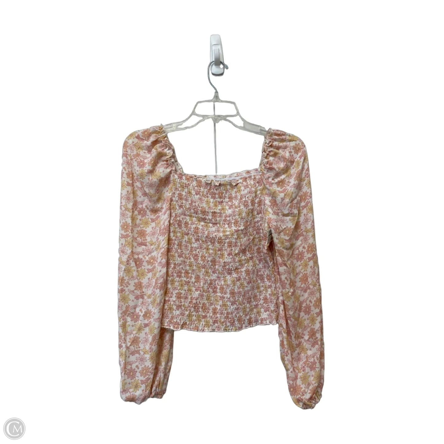 Top Long Sleeve By Willow & Root In Floral Print, Size: Xs