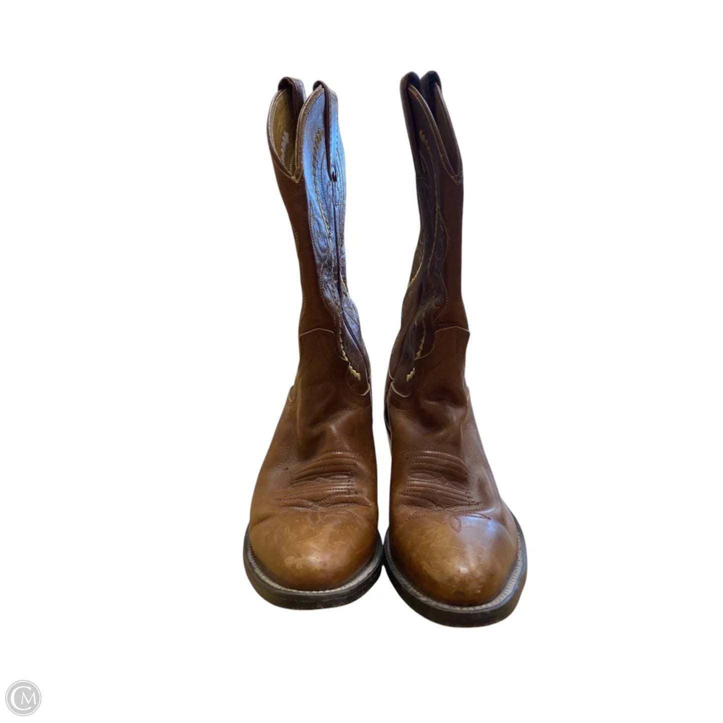 Boots Western By Justin In Brown, Size: 7.5