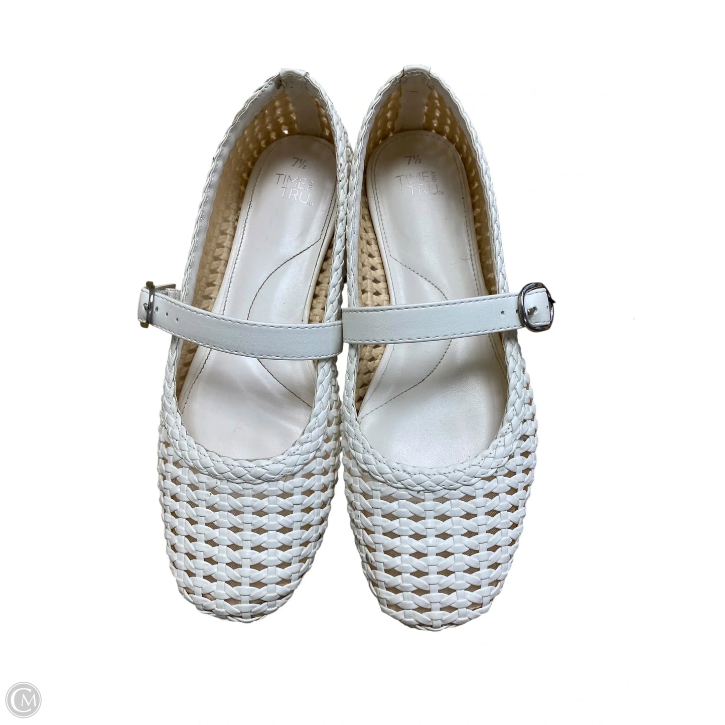 Shoes Flats By Time And Tru In White, Size: 7.5
