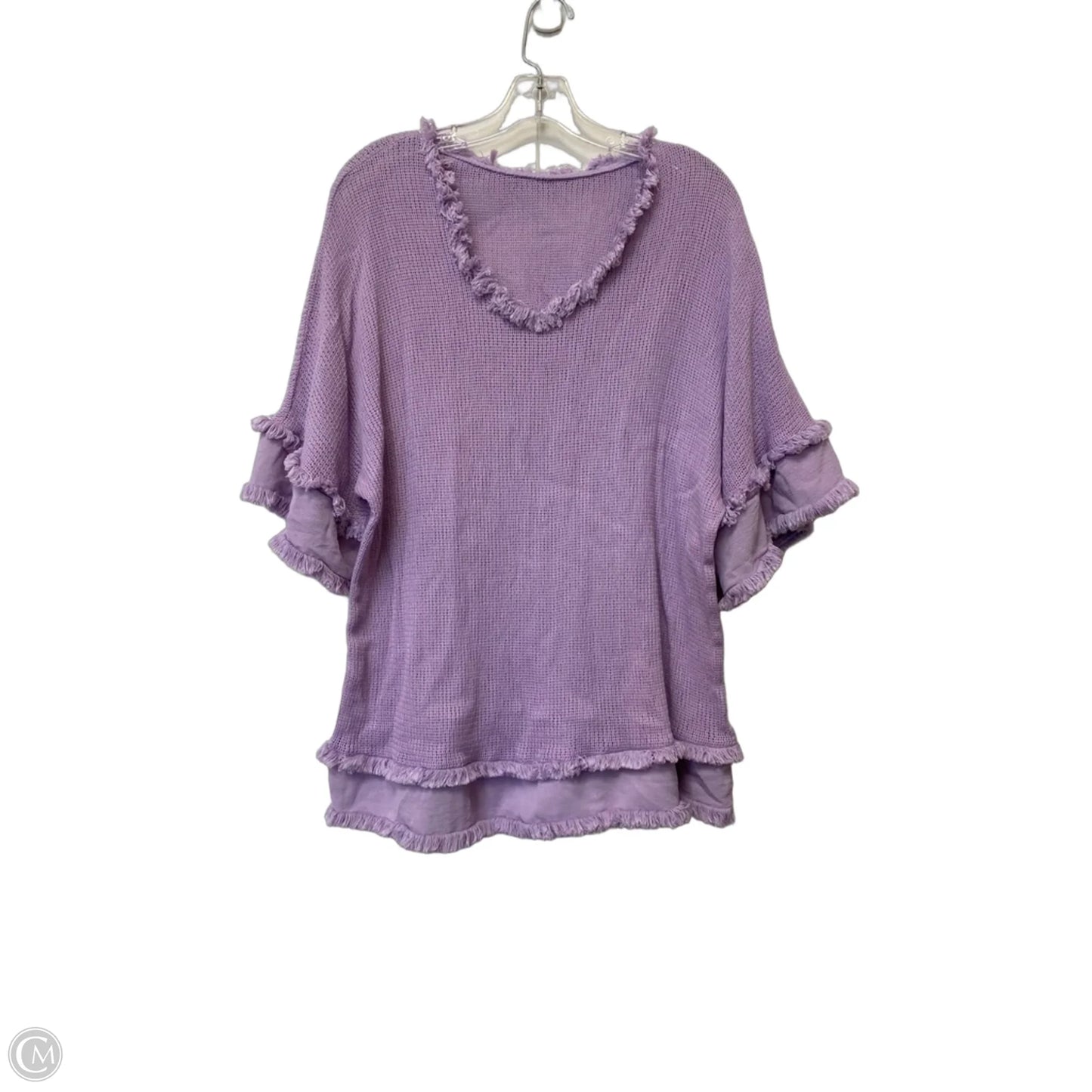 Top Short Sleeve By Clothes Mentor In Purple, Size: Xl