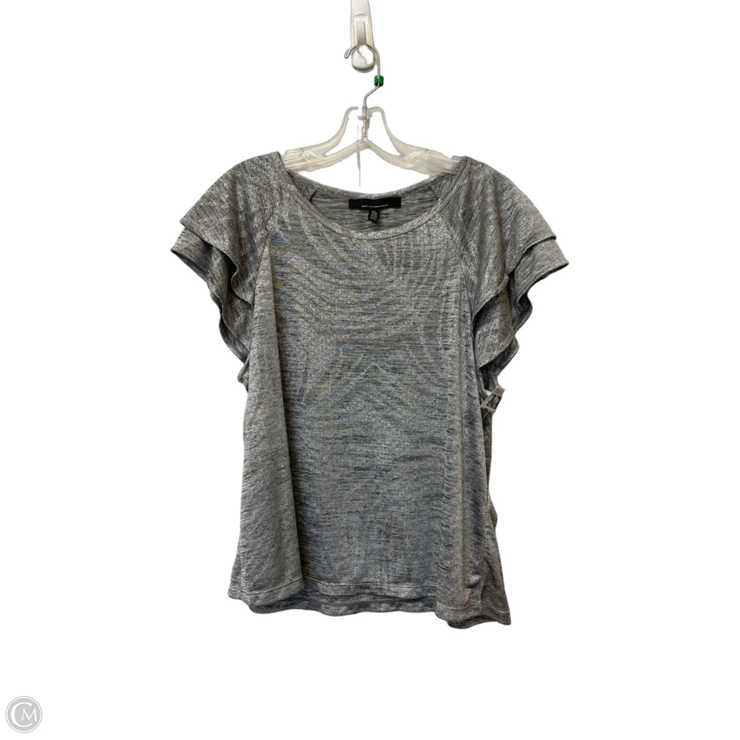 Top Short Sleeve By White House Black Market In Grey, Size: Xl