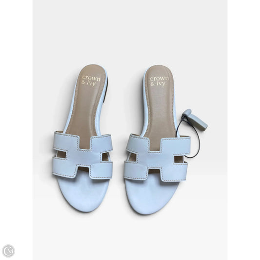 Sandals Flats By Crown And Ivy In White, Size: 8