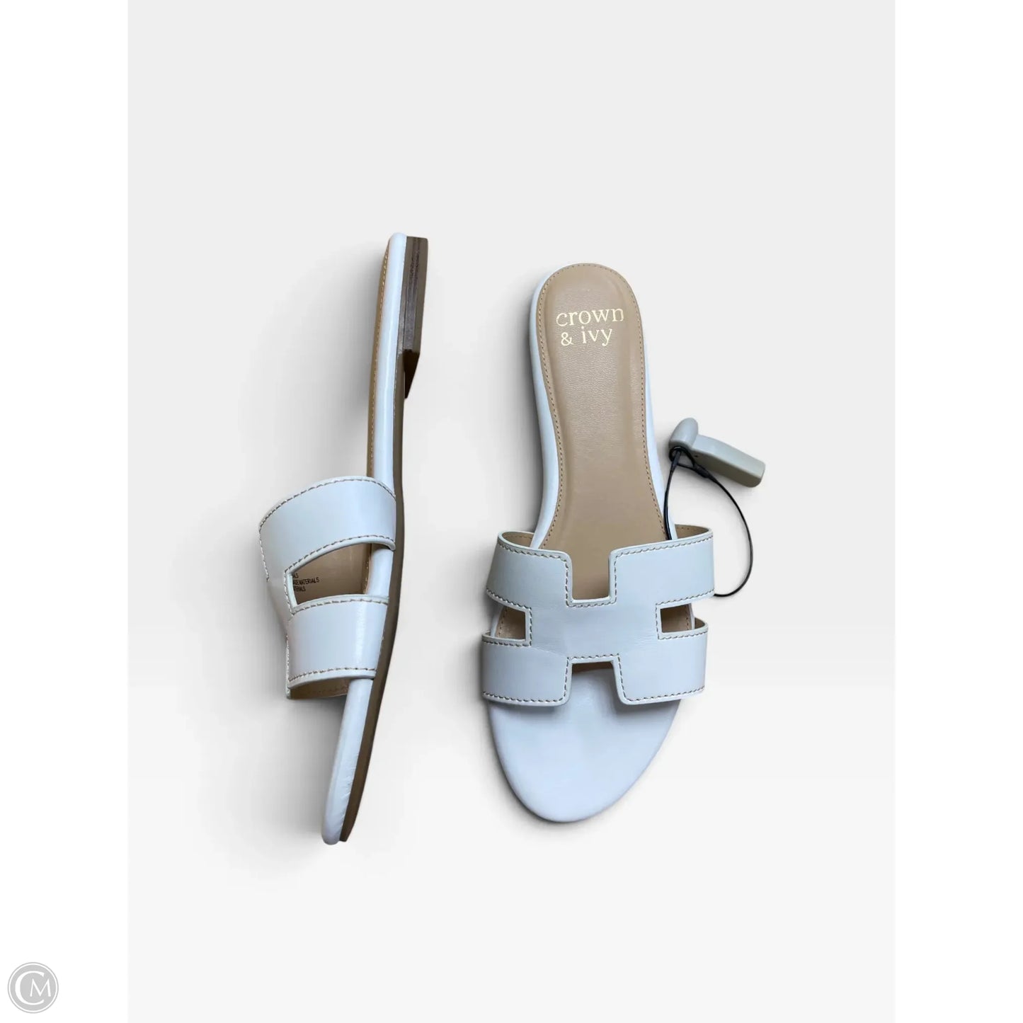 Sandals Flats By Crown And Ivy In White, Size: 8