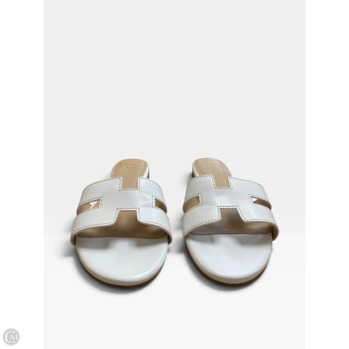 Sandals Flats By Crown And Ivy In White, Size: 8