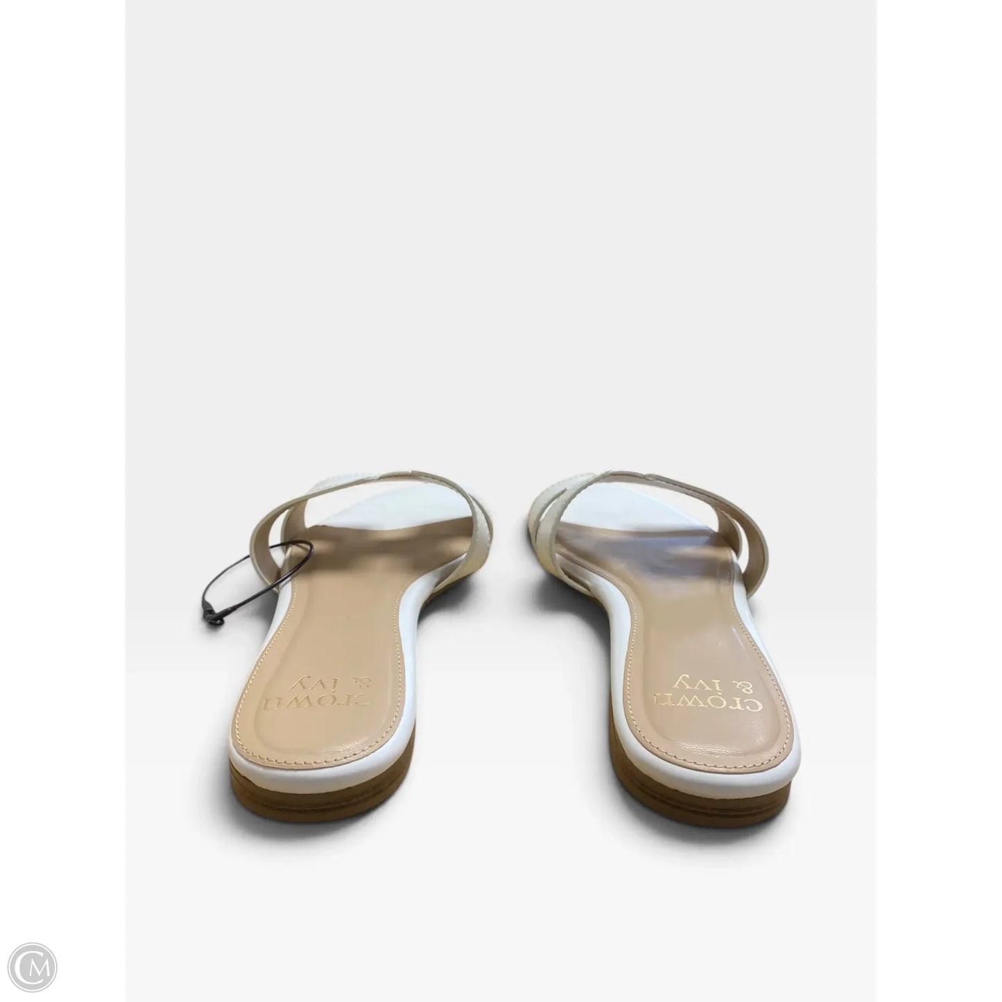 Sandals Flats By Crown And Ivy In White, Size: 8