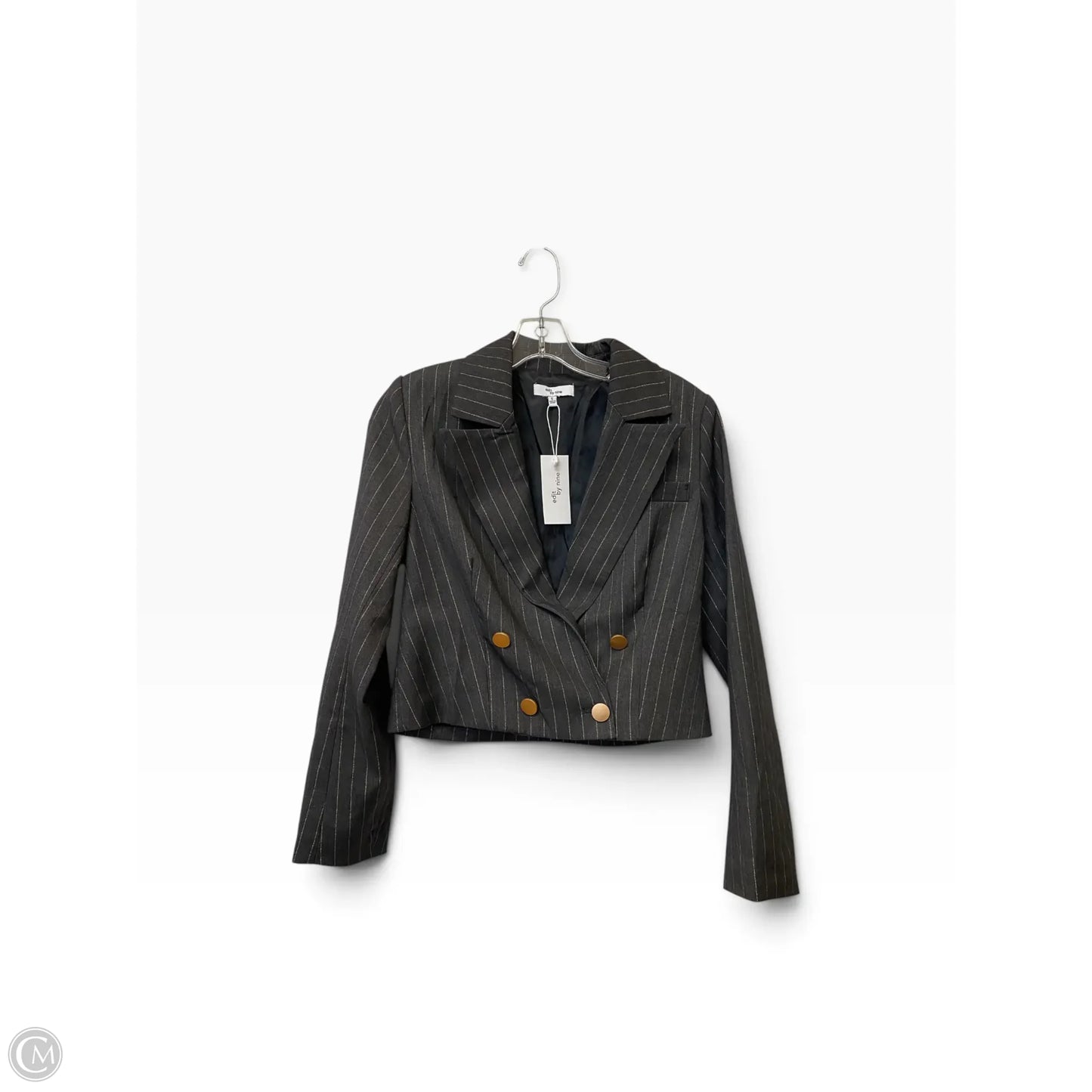 Blazer By Clothes Mentor In Striped Pattern, Size: S